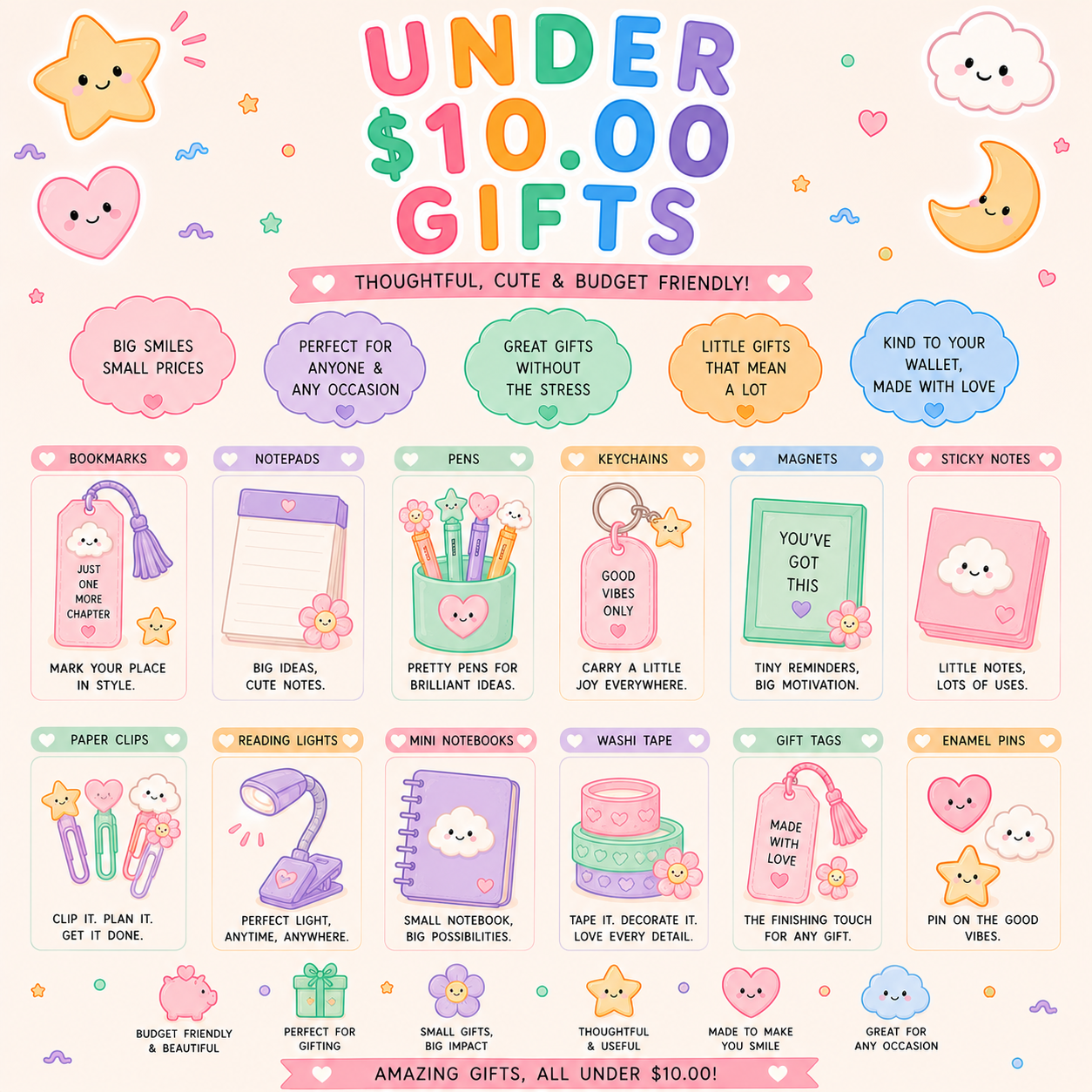 Gifts Under $10.00