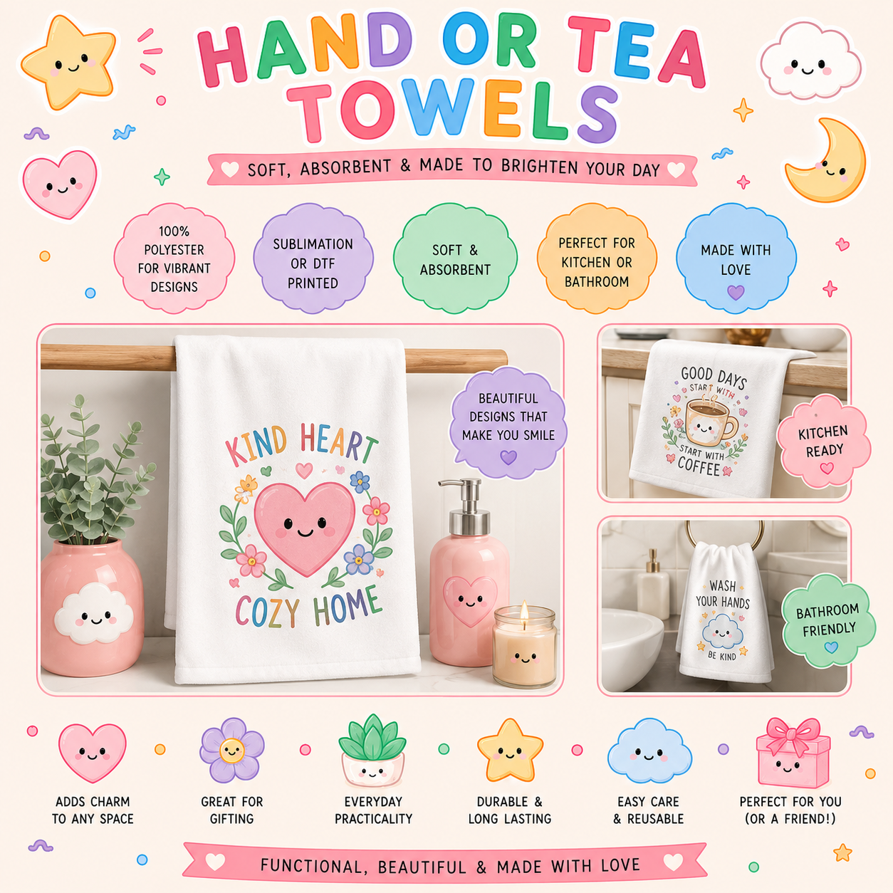 Hand and Tea Kitchen Towels