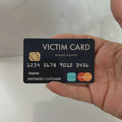 Funny fake credit card prank gag gift card with sarcastic novelty design for white elephant gift exchanges, office pranks, stocking stuffers and playful gifts