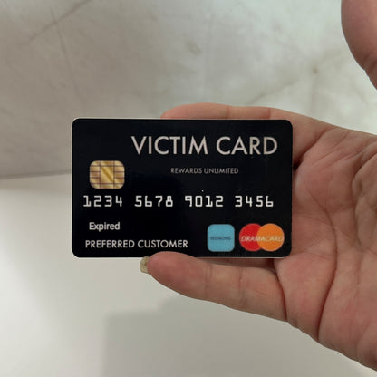 Funny fake credit card prank gag gift card with sarcastic novelty design for white elephant gift exchanges, office pranks, stocking stuffers and playful gifts