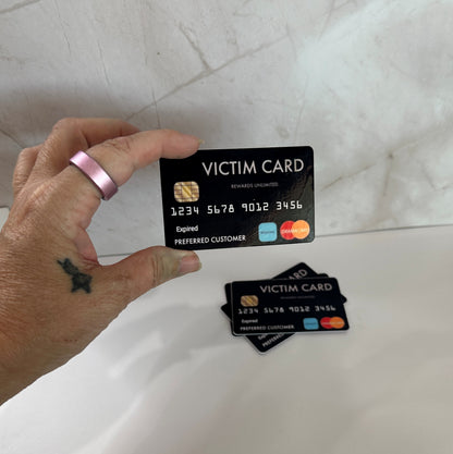 Funny fake credit card prank gag gift card with sarcastic novelty design for white elephant gift exchanges, office pranks, stocking stuffers and playful gifts